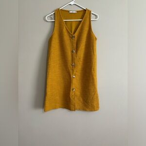 Gently Used Mustard Yellow Sleeveless Dress - Size M